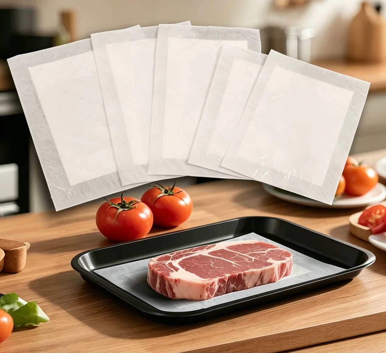 Almofadas Absorventes para Alimentos